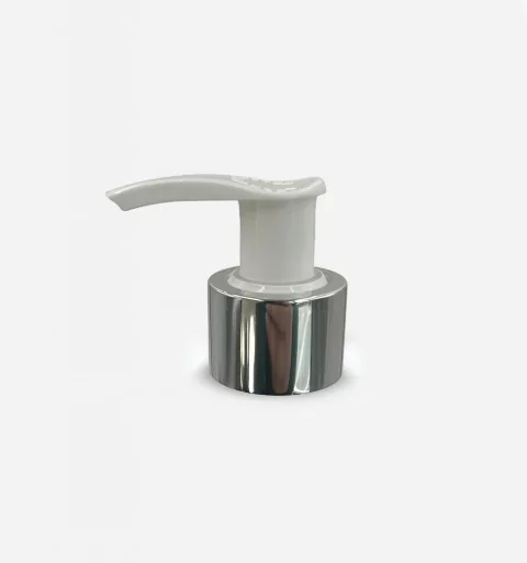 Pompe dispenser Chapée métal bec blanc 24-410