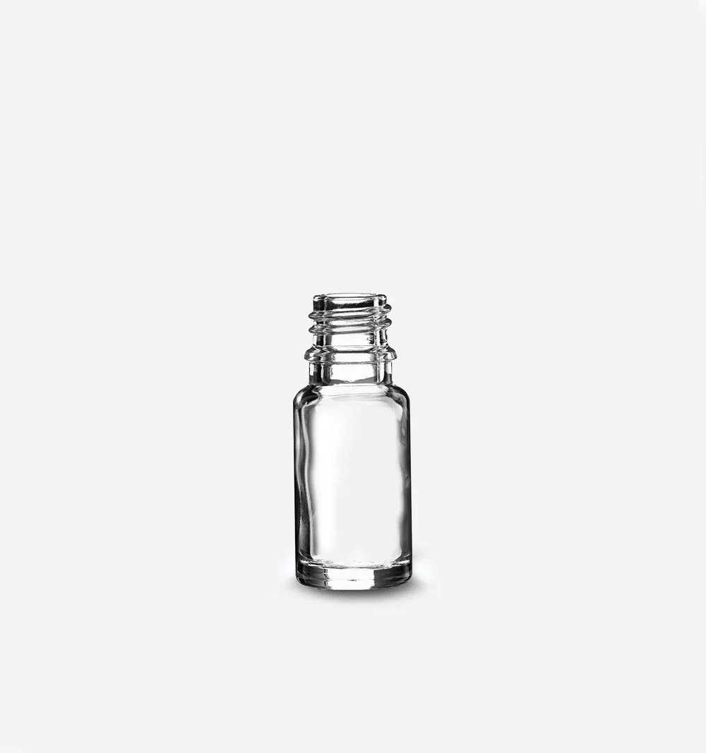 Flacon goutte verre transparent din18 10ml