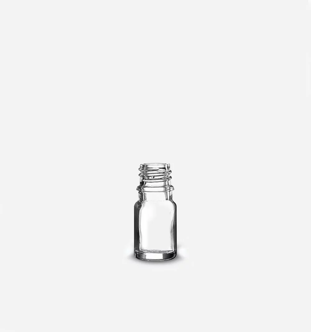 Goutte verre transparent din18 5ml