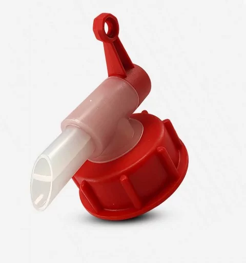 Bouchon Robinet DIN61 Rouge et Naturel