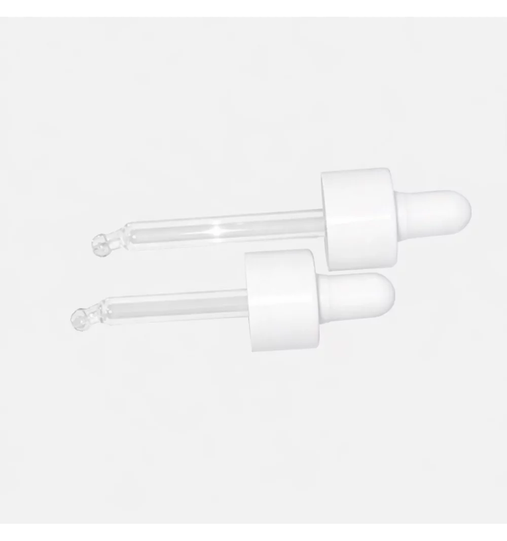 Compte-gouttes 24/410 blanc chape lisse Termodur