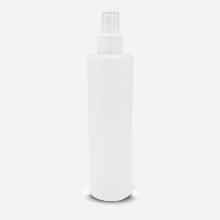 Bouillotte pehd nat 250ml avec pompe creme blanche monté
