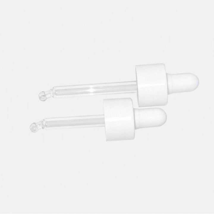 Compte-gouttes 24/410 blanc chape lisse Termodur