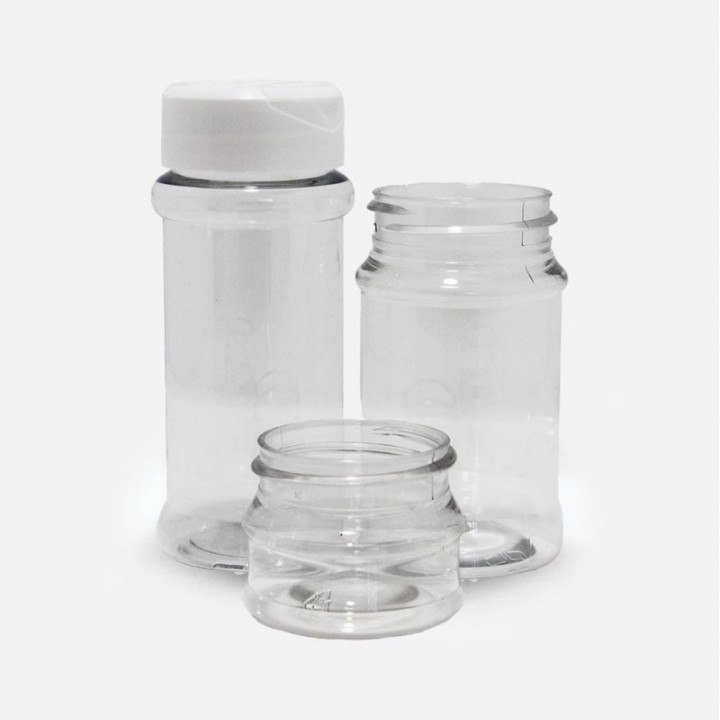 Pot à épices en PET cristal