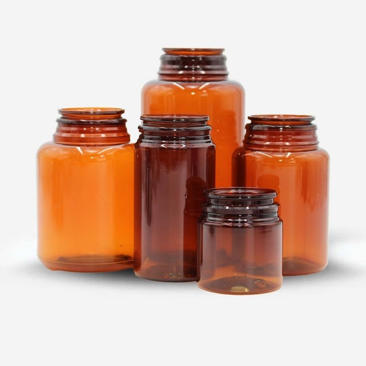 Pilulier PET Ambre famille