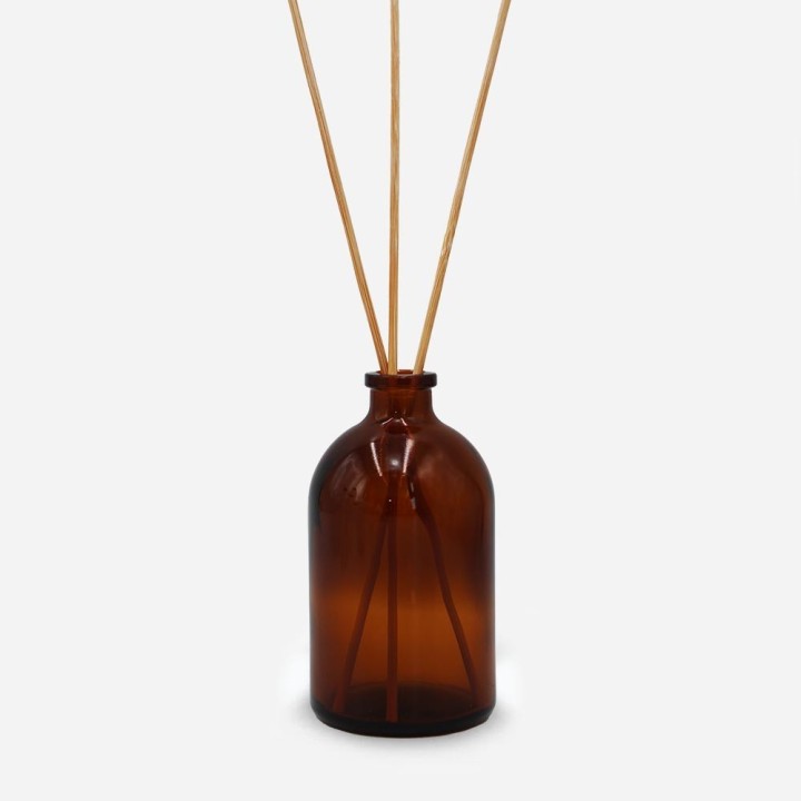 Flacon Antibiotique verre jaune