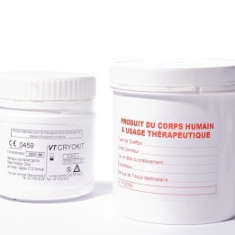 Kits double pots stériles – Transport et stockage de tissus humains – Dispositif médical CE