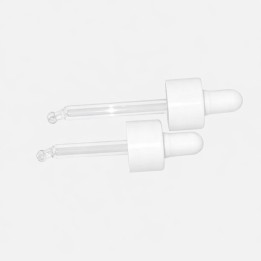 Compte-gouttes 24/410 blanc chape lisse Termodur