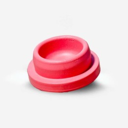 Bouchon Plasma Caoutchouc Rouge à piquer - Étanchéité médicale et industrielle