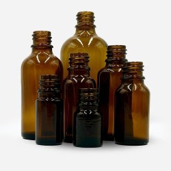Flacon goutte verre jaune DIN18
