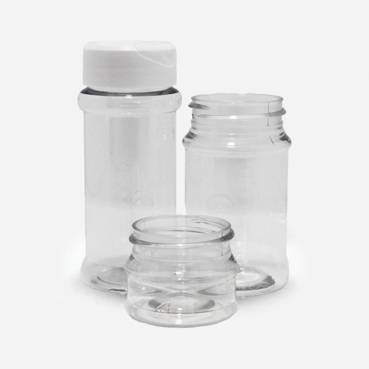 Pot à épices en PET cristal