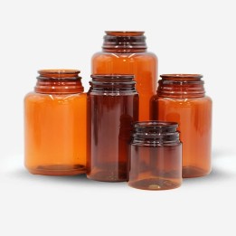 Pilulier PET Ambre famille