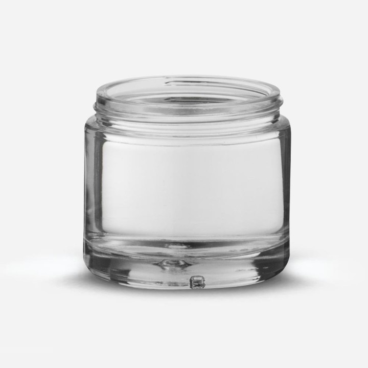 Pot Cléopatre en verre transparent