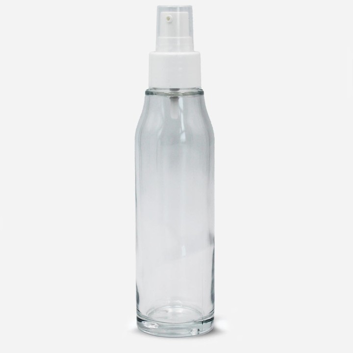 Arte Verre 100ml 24-410 avec pompe creme blanche avec cristale  monté