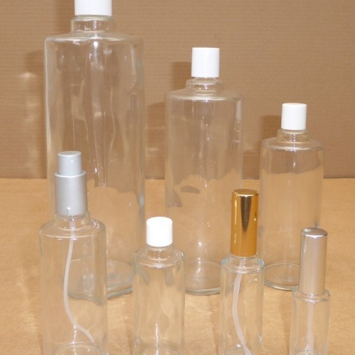 Flacon Bouillotte Ronde Euro en verre - parfumerie et cosmétique