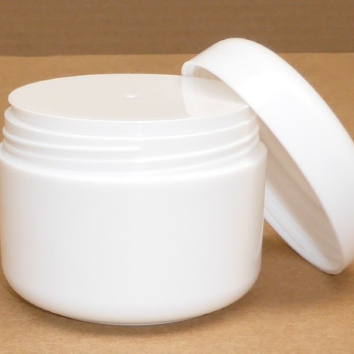 Pots Ariana en PP blanc pour cosmétique, aromathérapie, alimentaire