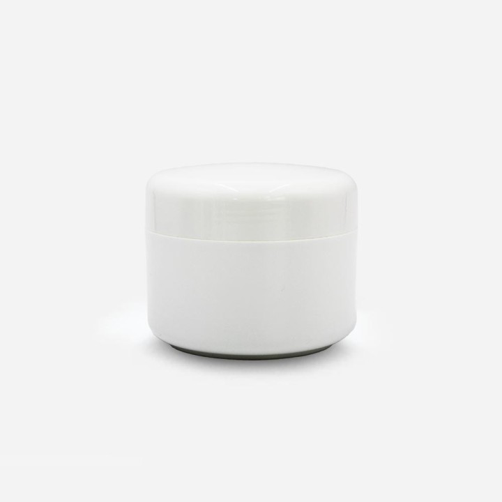 Pots Ariana en PP blanc pour cosmétique, aromathérapie, alimentaire