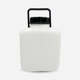 Carré LO à poignée noire 6 litres avec bouchon noir monté