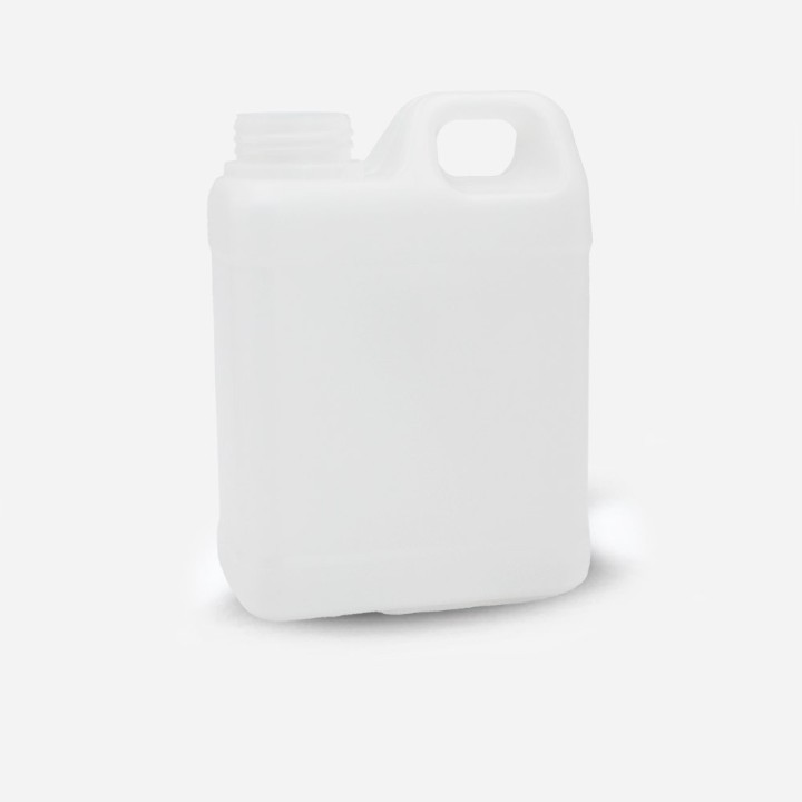 Jerrycan , bidon en plastique PE naturel non gerbable din 42