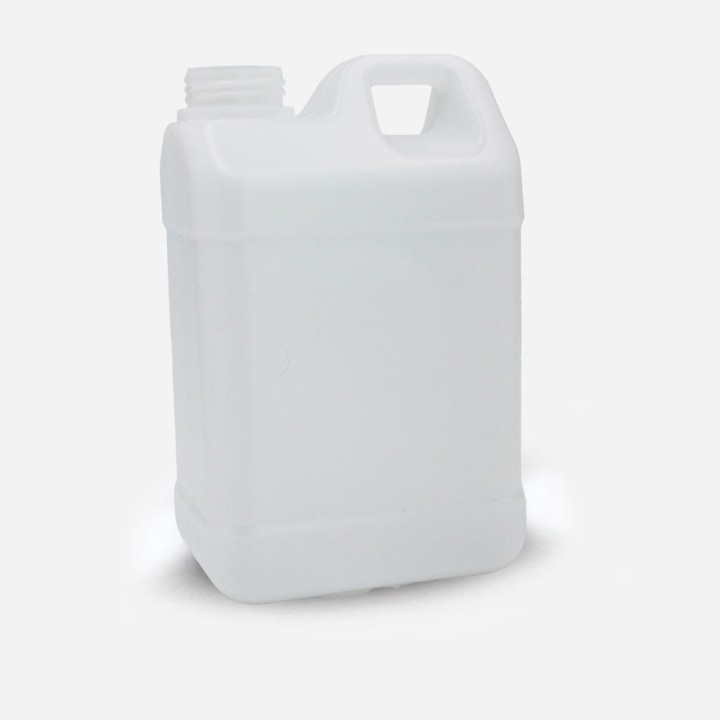 Jerrycan , bidon en plastique PE naturel non gerbable din 42