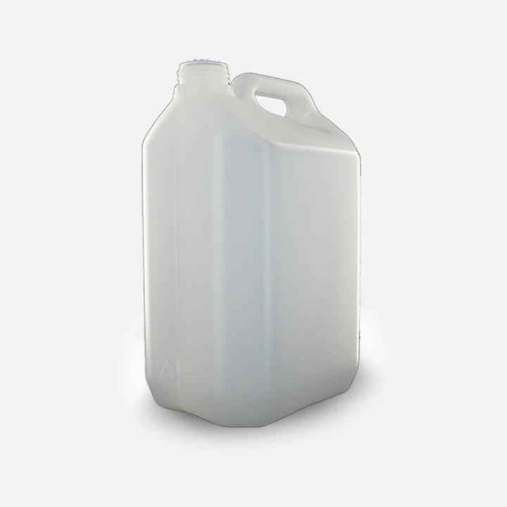 Jerrycan , bidon en plastique PE naturel non gerbable din 42