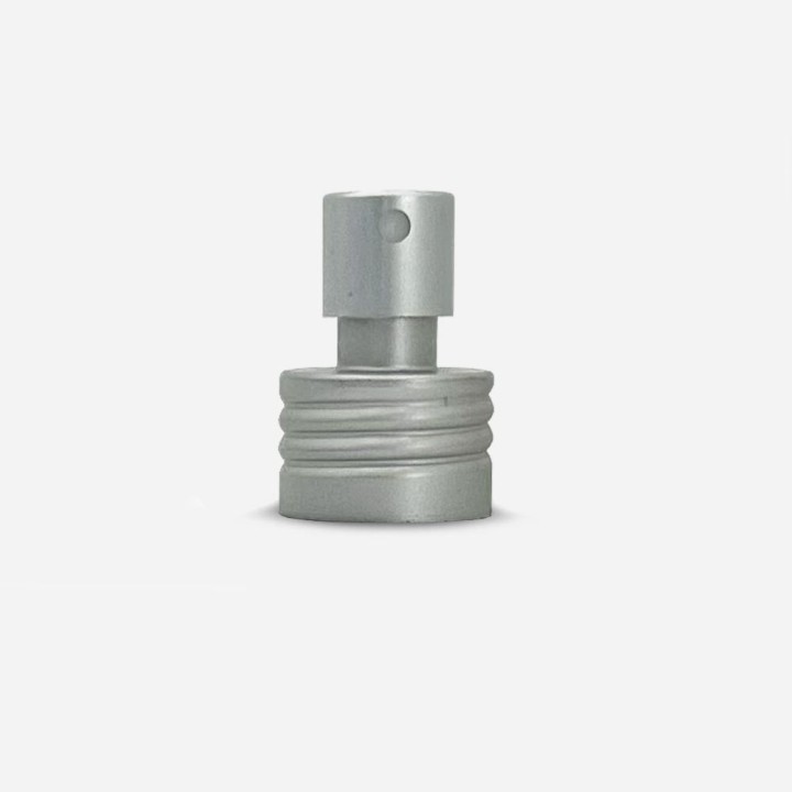 Pompe Spray 24/410 Aluminium Argent Mat – Diffuseur cosmétique haut de gamme