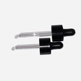 Compte-gouttes 24/410 noir chape lisse Termodur