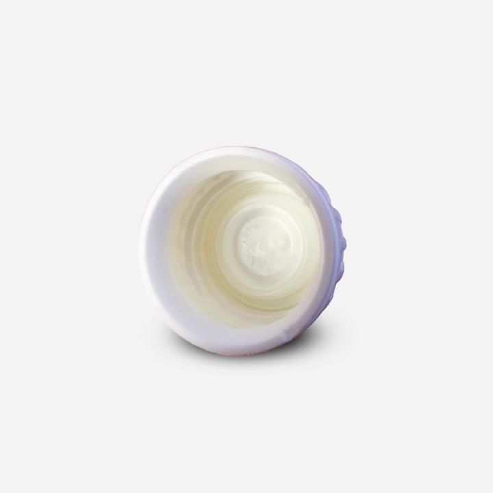 Capsule Vistop PP Blanche Striée JT PE Modèle Astra coté intérieur joint PE