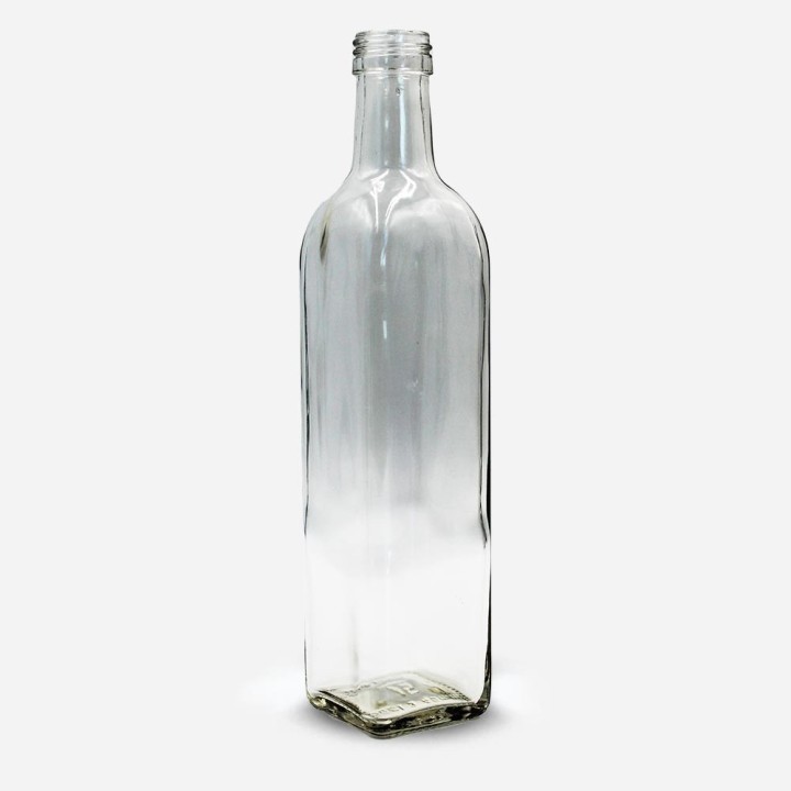 Bouteille Marasca verre transparent pour huile et vinaigre