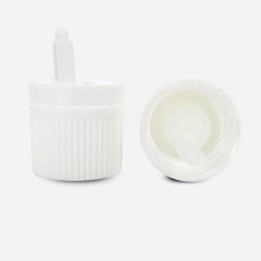 Capsule Compte Gouttes DIN18 PP Blanc Insert Standard
