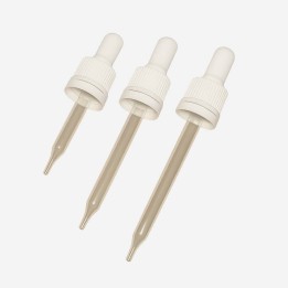 Compte Gouttes Capillaire DIN18 Blanc Inviolable bout effilé