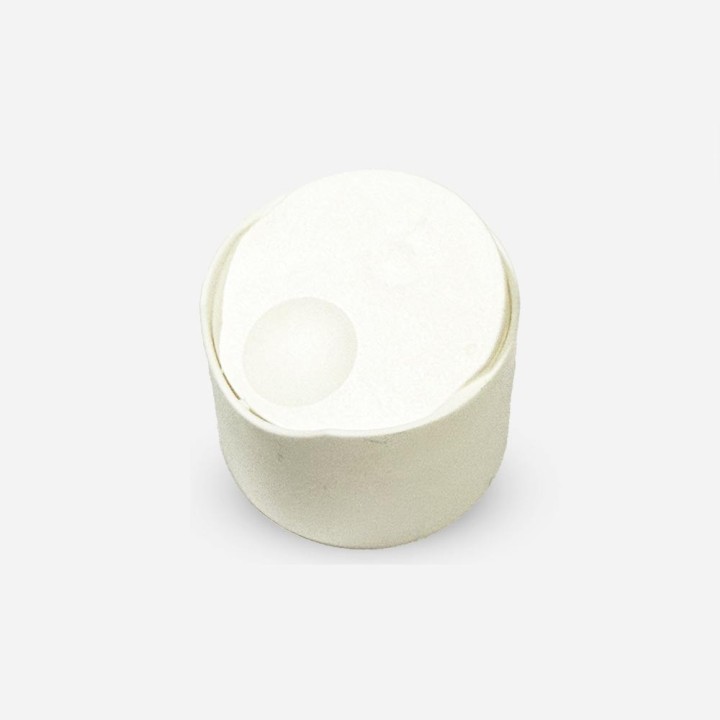 Capsule Disctop 24/410 Blanche Mat Double Jupe vu dessus vu dessus