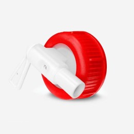 Bouchon robinet petit débit DIN45 rouge Ø8,8 mm strié – PP joint PE