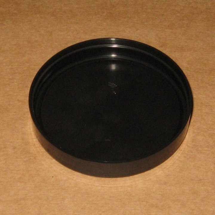 Couvercle 70-400 PP Noir brillant AutoJT  pour Cosmétique, Bougie & Aromathérapie
