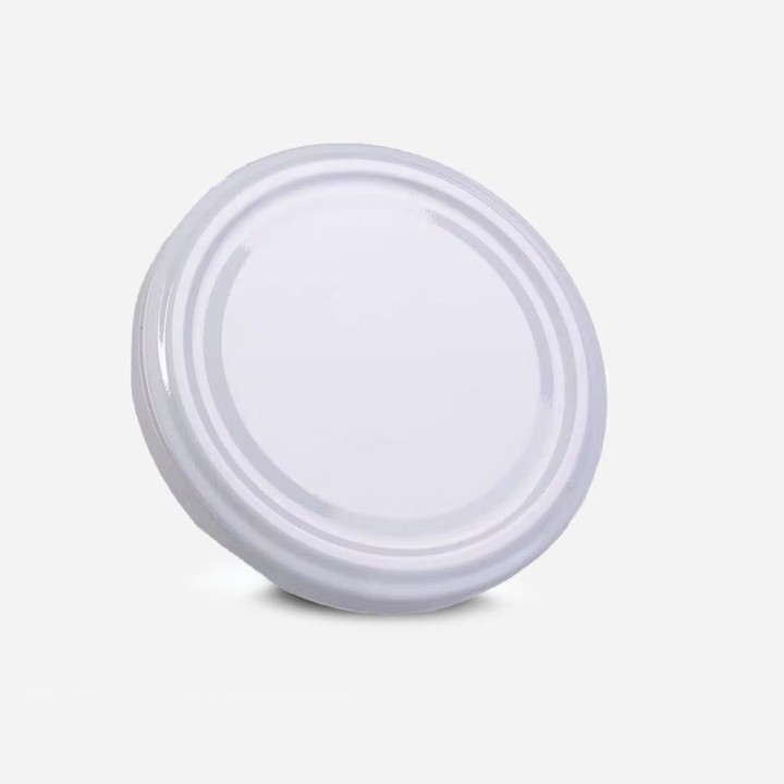 Couvercle TO métal blanc – Fermeture hermétique pot alimentaire