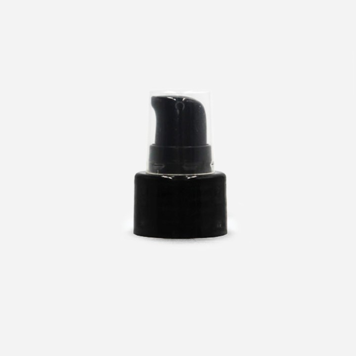 Pompe crème noire Simphonia 24-410  avec capot cristal