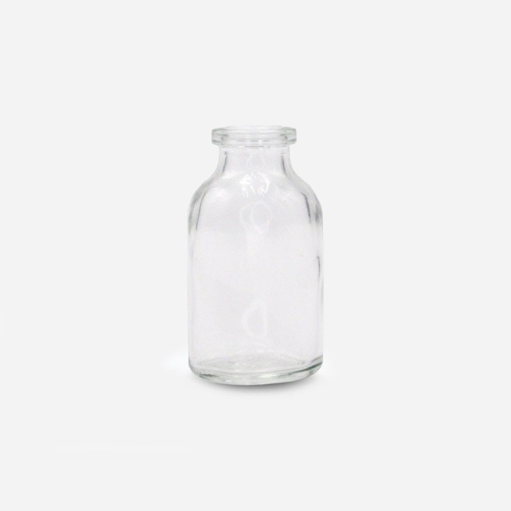 Flacon Antibiotique Verre Transparent – FEA20 à sertir