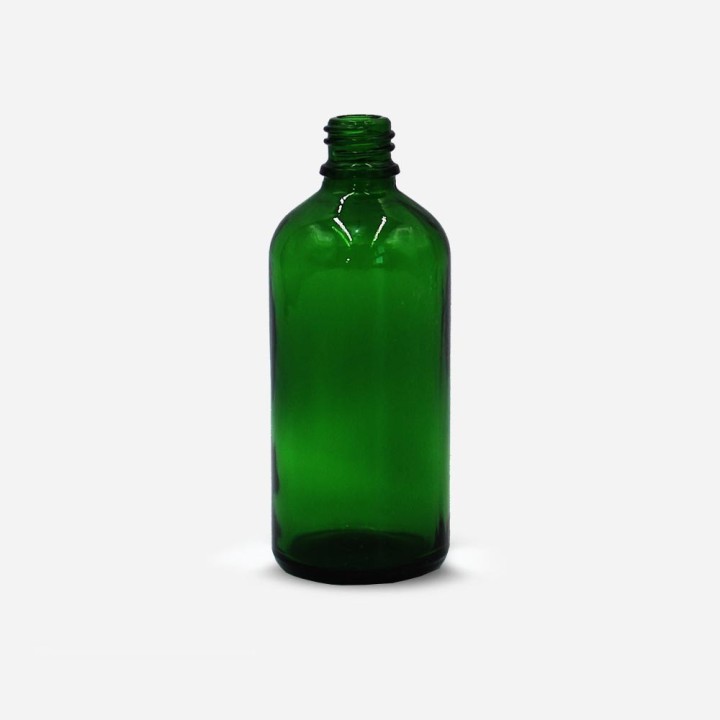 Flacon Goutte Verre Vert DIN18 – Huiles essentielles et usages industriels