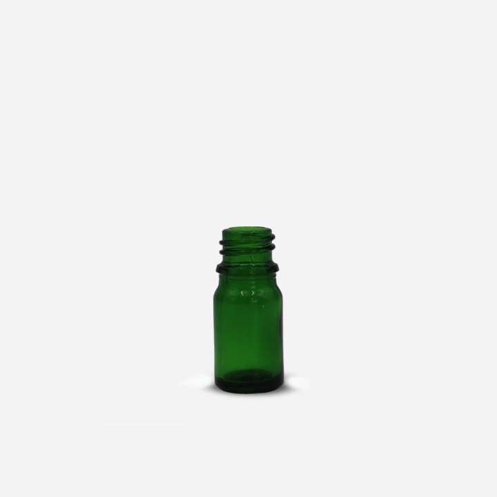 Flacon Goutte Verre Vert DIN18 – Huiles essentielles et usages industriels