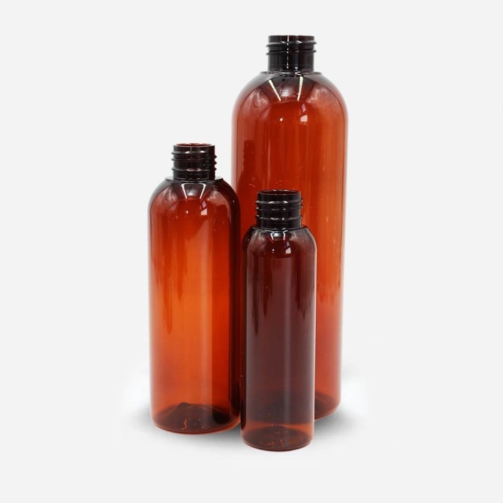 Flacon douceur PETP ambré - Cosmétiques, Alimentaires 100ml, 200ml, 500ml