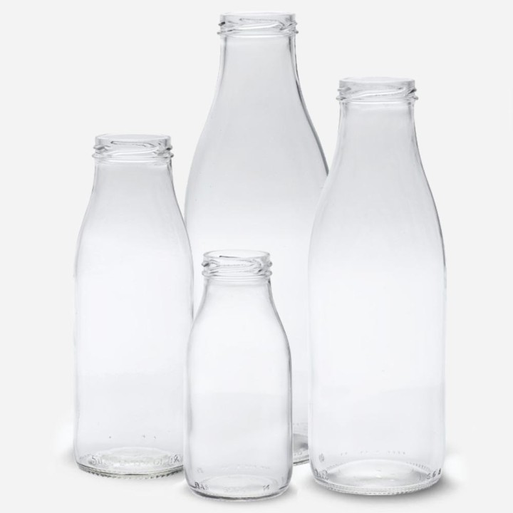 Bouteille Jus de fruit verre transparent Twist Off