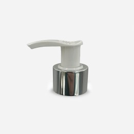Pompe dispenser Chapée métal bec blanc 24-410