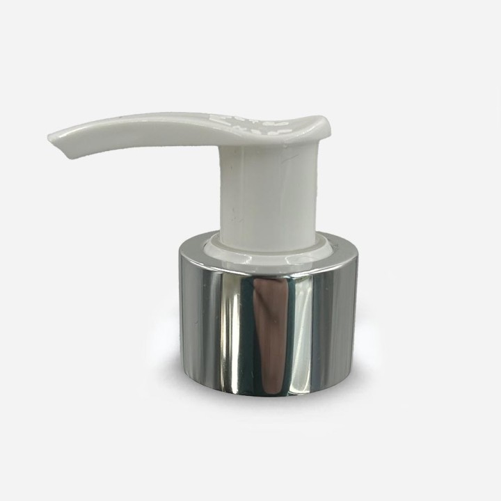 Pompe dispenser Chapée métal bec blanc 24-410 v2