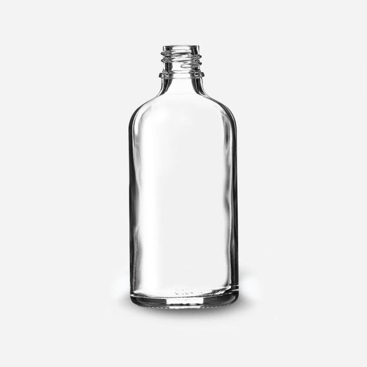 Goutte verre transparent DIN18 100ML