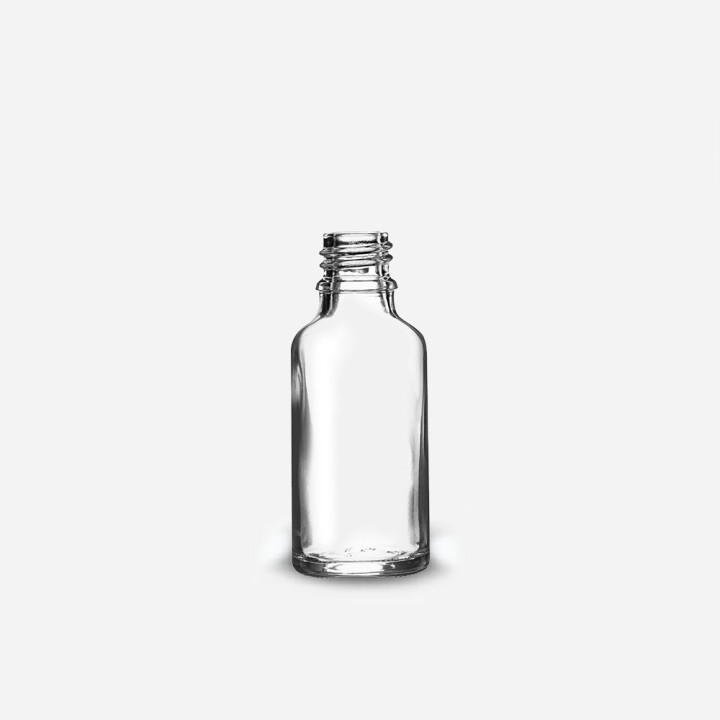 Goutte verre transparent din18 30ml
