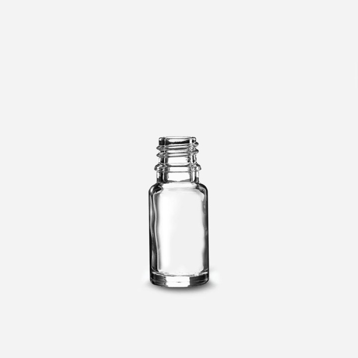 Flacon goutte verre transparent din18 10ml