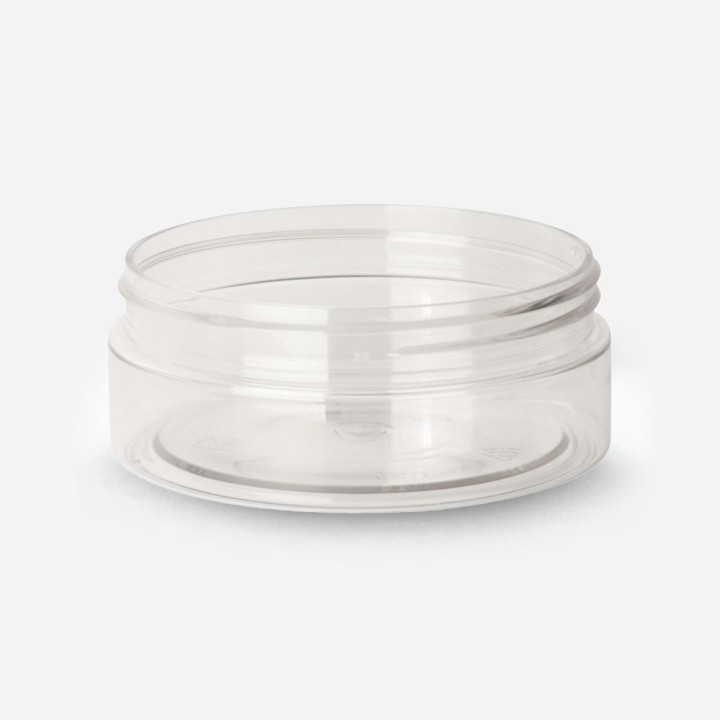 Pot Straight PET cristal forme basse 200ml 100-400
