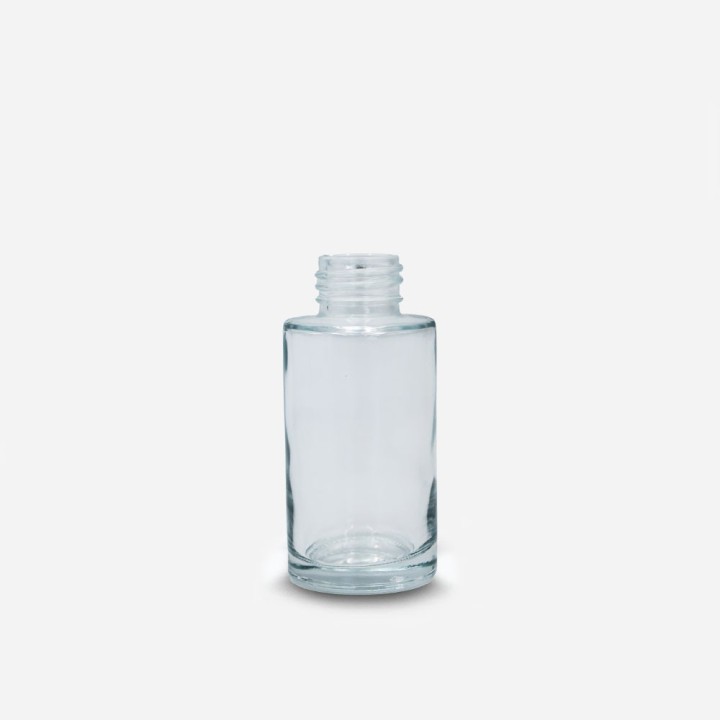 Flacon simplicité verre transparent 24-410 pour cosmétiques