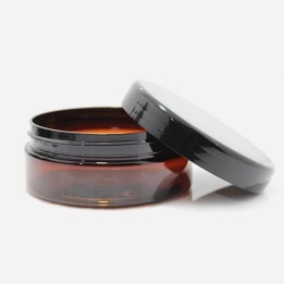Pot straight cylindrical ambré