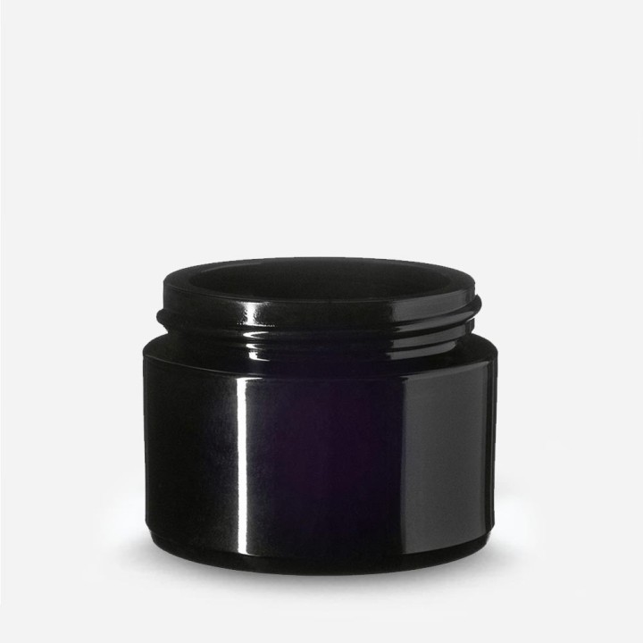 Pot cosmétique verre violet Miron gamme standard - Protection UV
